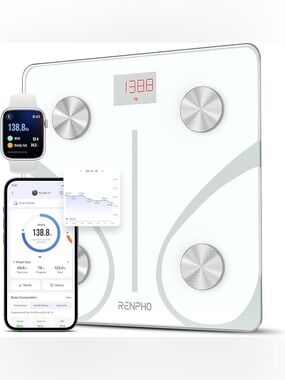 RENPHO Bluetooth Body Fat Scale White